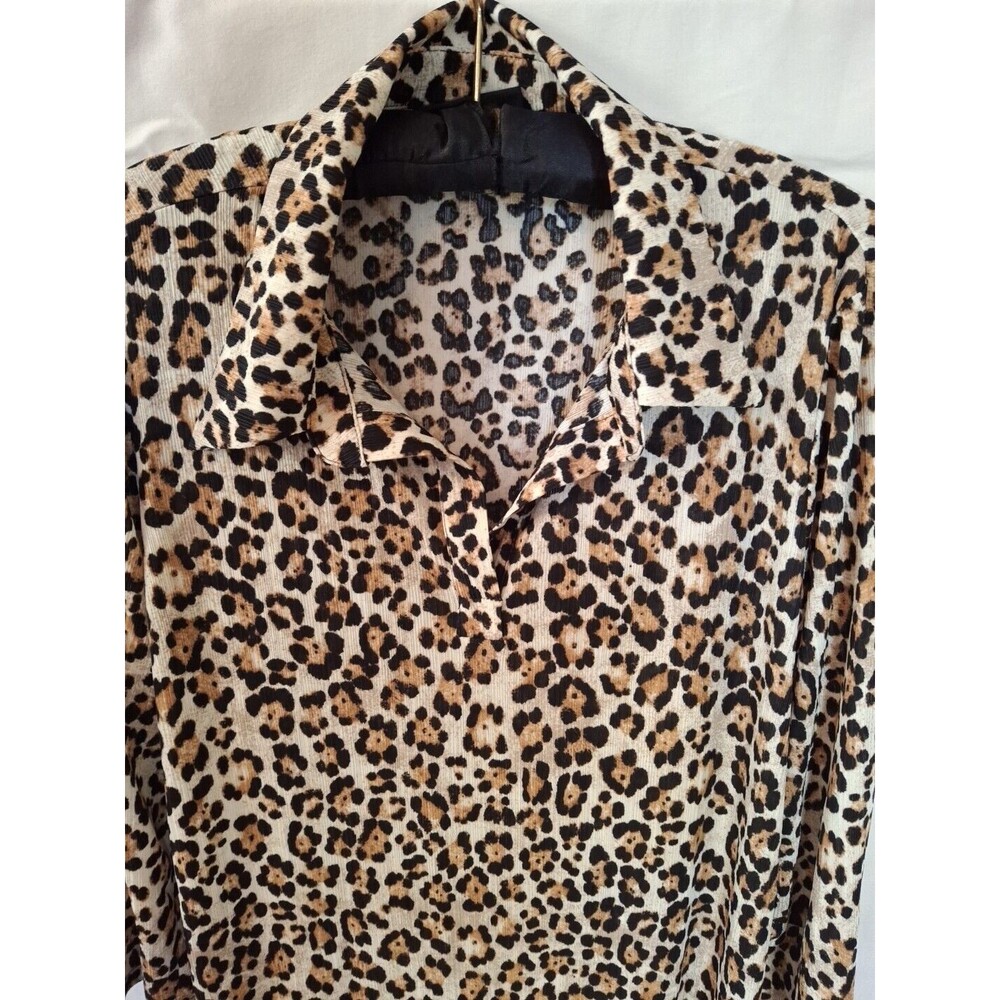 ATTITUDES BY RENEE Women's Animal Print Beige Midi Dress Size M (1457) - Picture 2 of 12